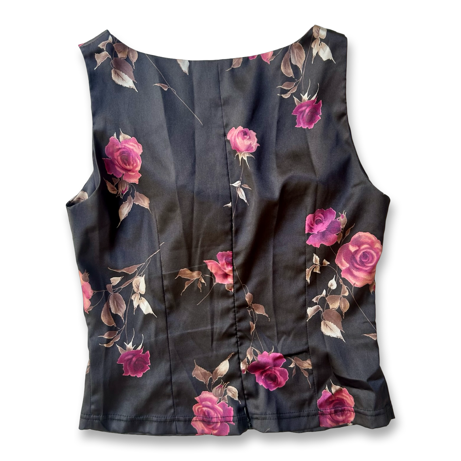 90s Rose Print Top ✮ Size 10