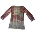 Rare Italian 90s Graphic Top ✮ Size L