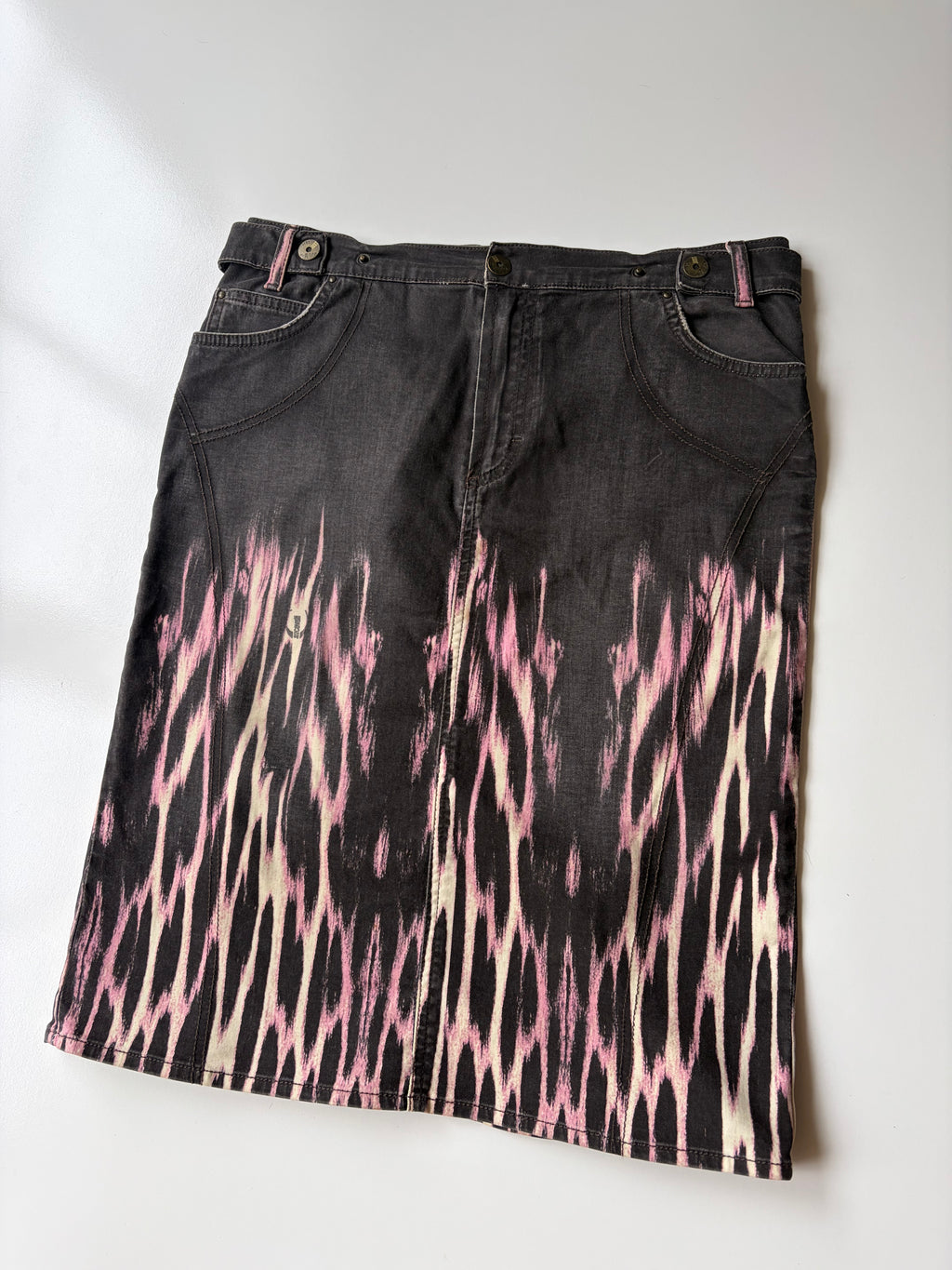 Just Cavalli Denim Midi Skirt  ✮ Size L*