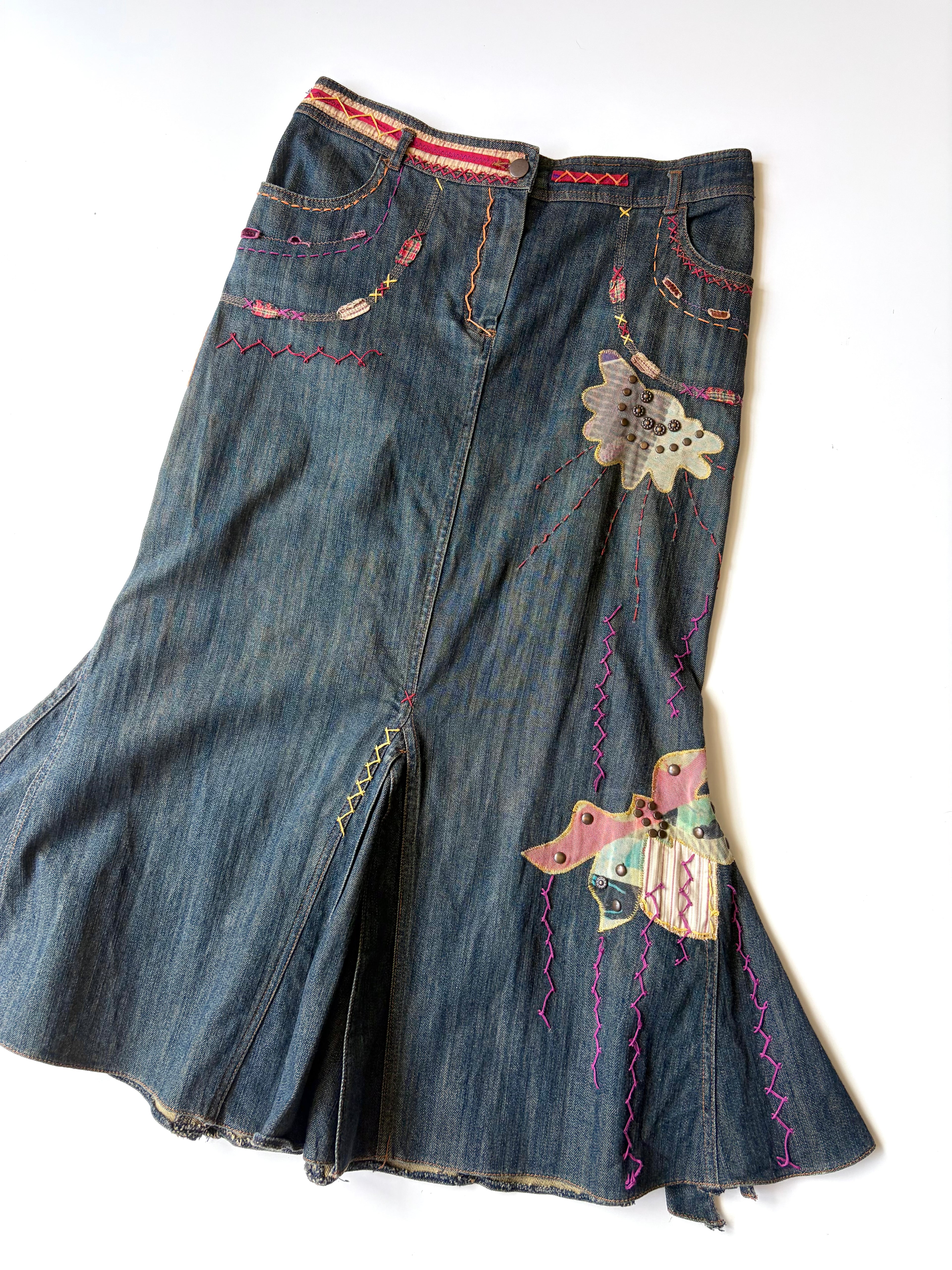 Didier Parakian Denim Skirt ✮ Size 12*