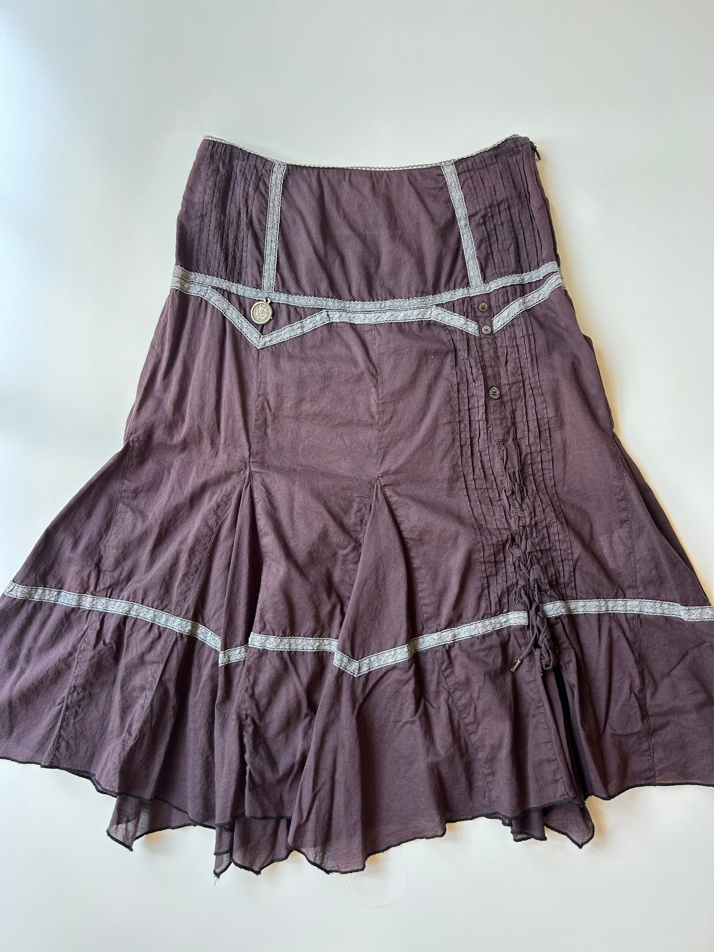 Vintage Pleated Midi Skirt ✮ Size XS/S
