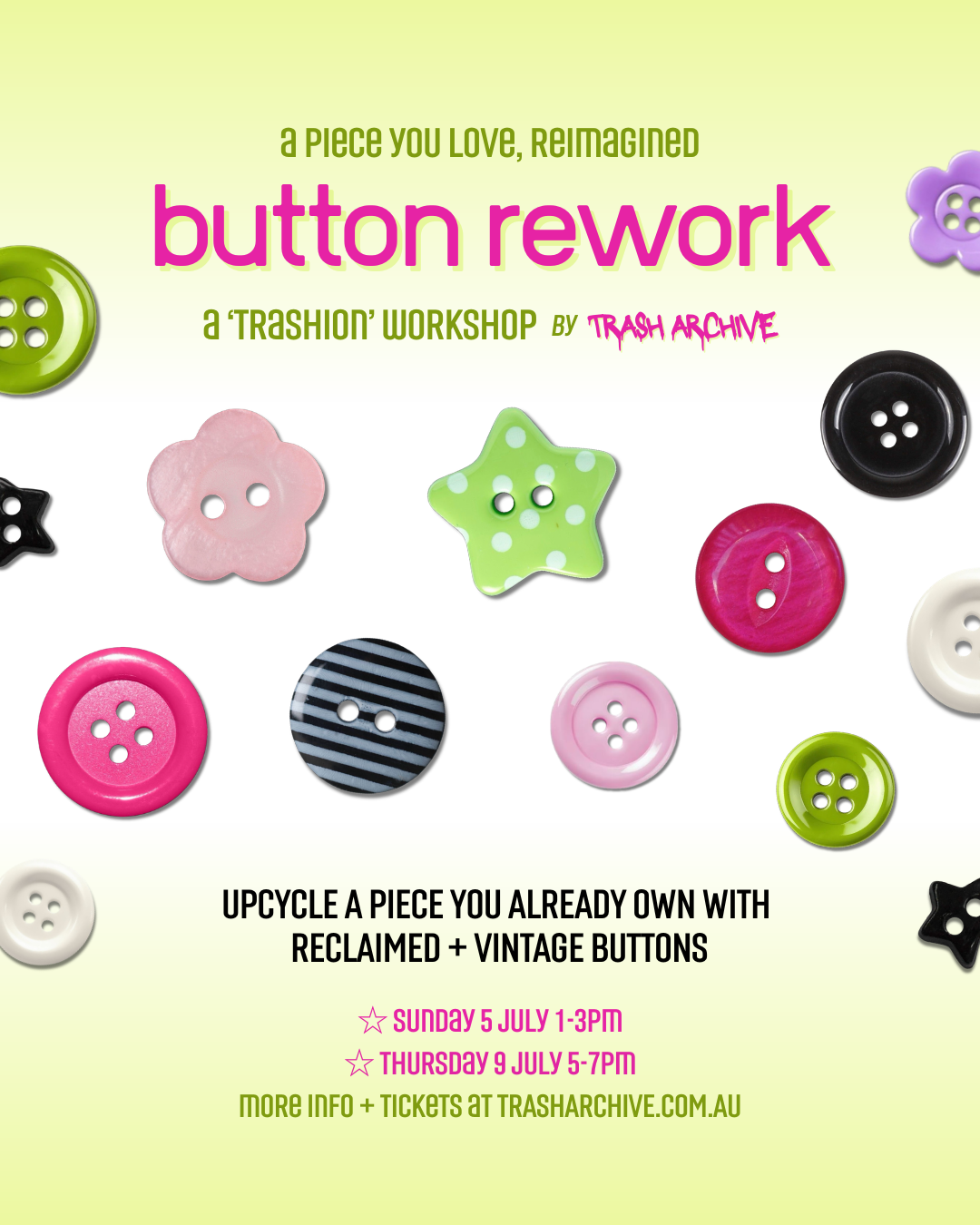 Button Rework Workshop Session #1 (5 July)