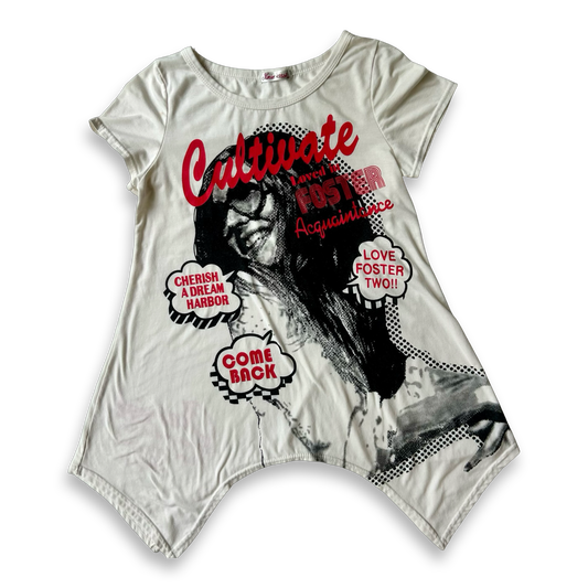 Pop Art Asymmetrical Tee ✮ Size M/L