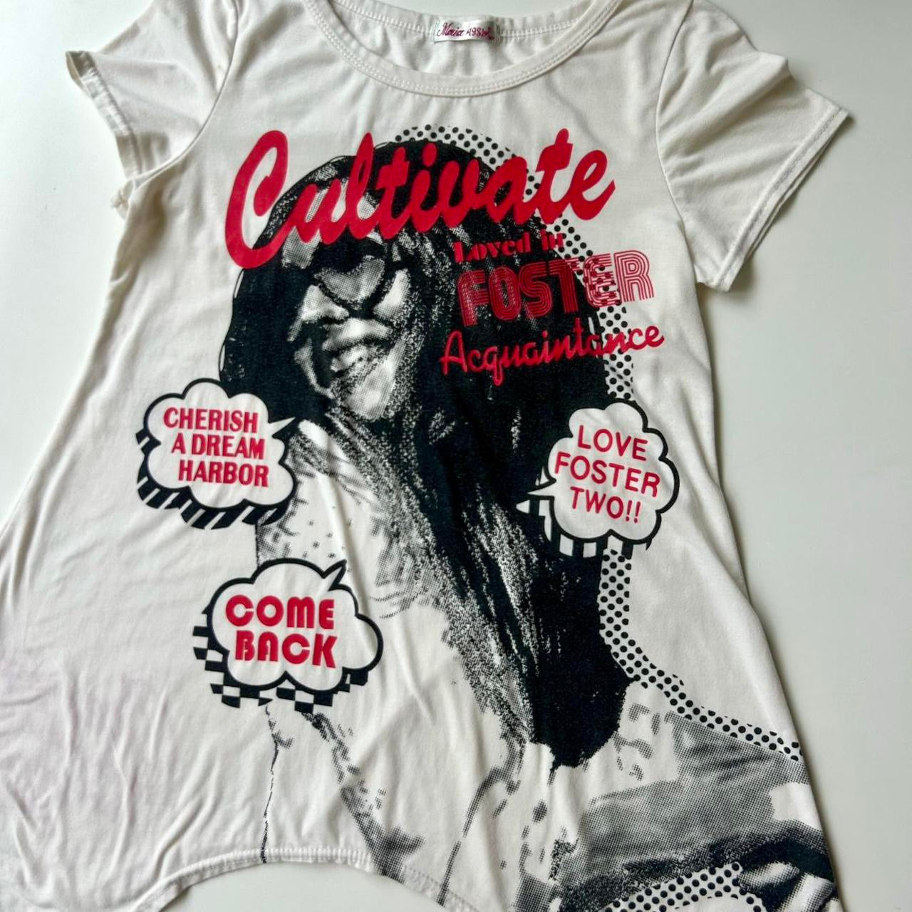 Pop Art Asymmetrical Tee ✮ Size M/L