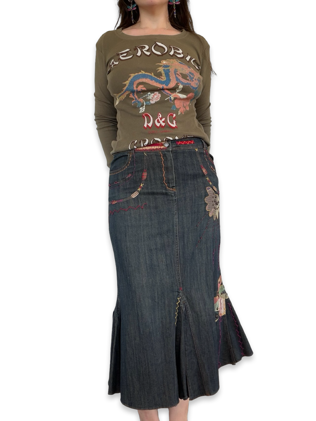 Didier Parakian Denim Skirt ✮ Size 12*
