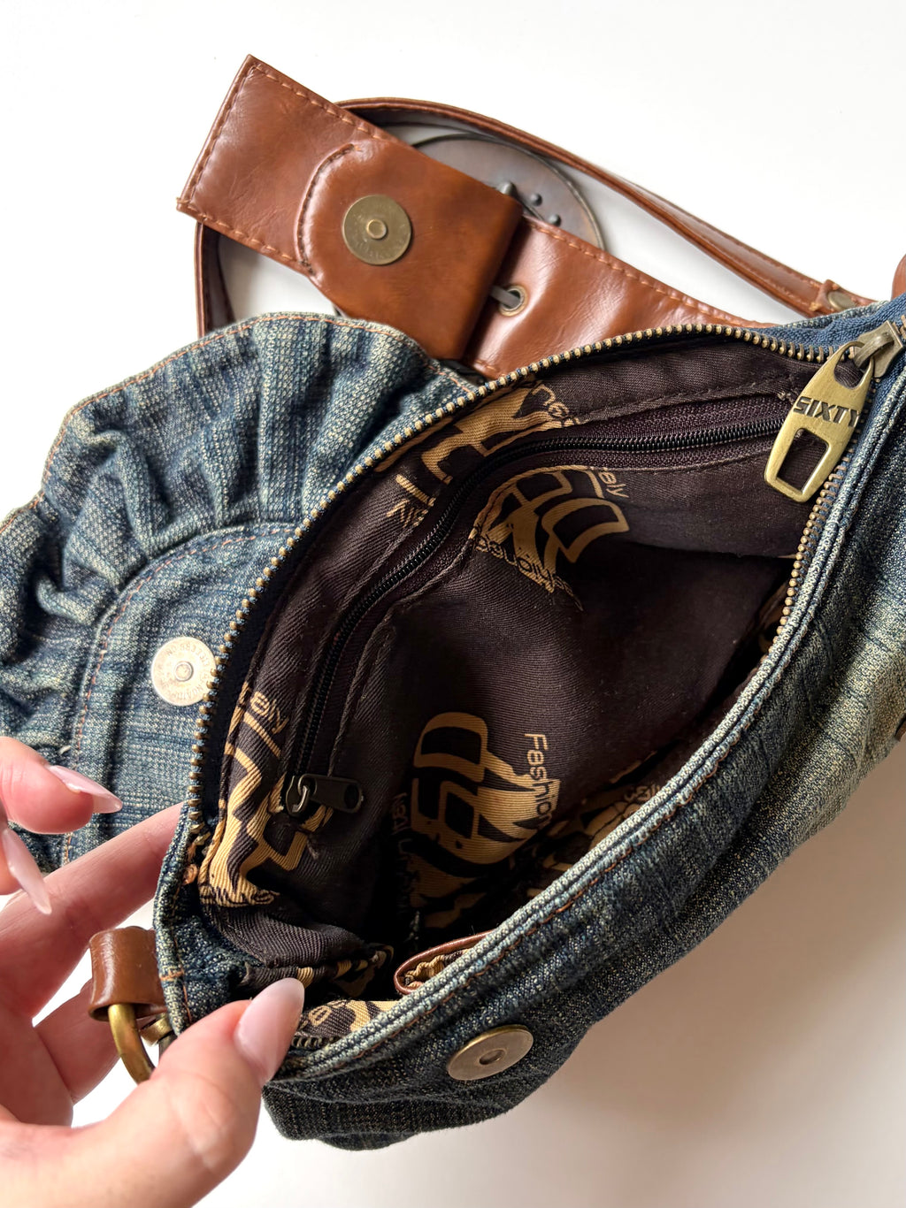 RARE 2000s Miss Sixty Denim Handbag