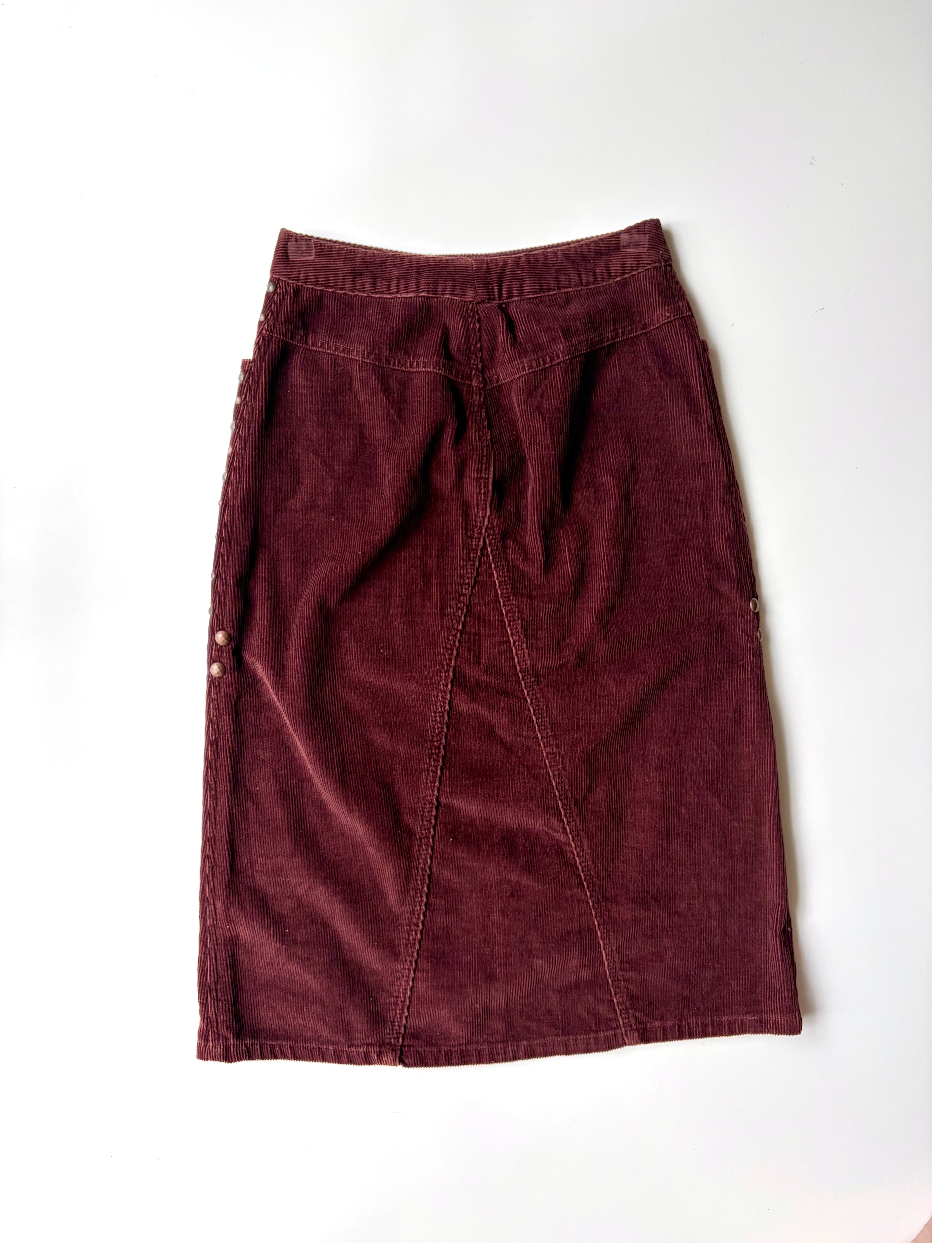 Anna Sui Studded Corduroy Midi Skirt ✮ Size 6*