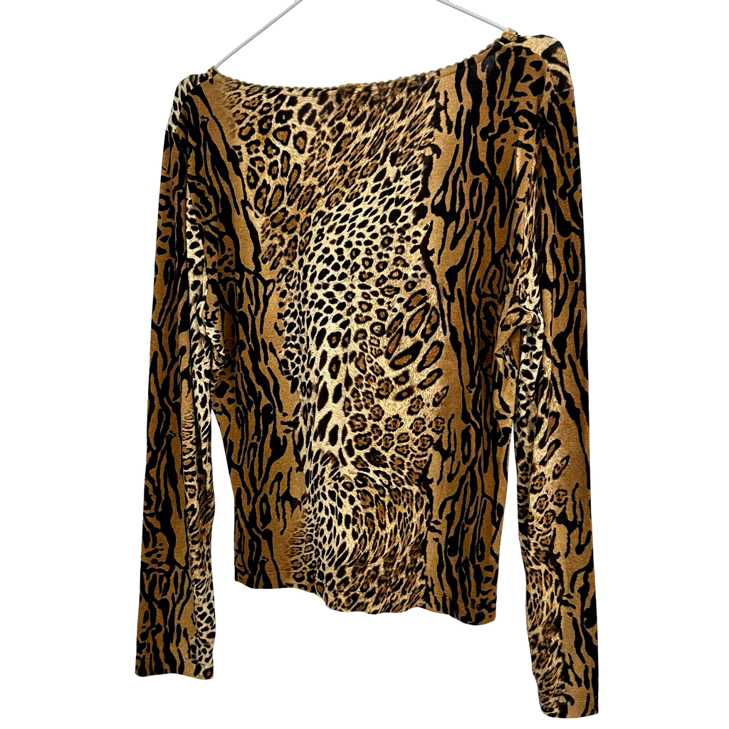 Leopard Print Long Sleeve Top ✮ Size 16