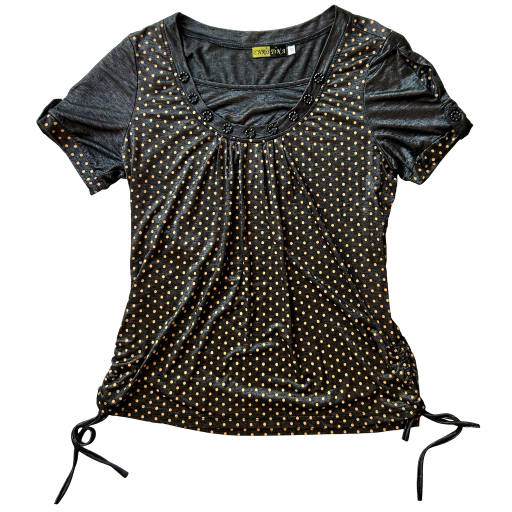 Polka dot top ✮ Size XL