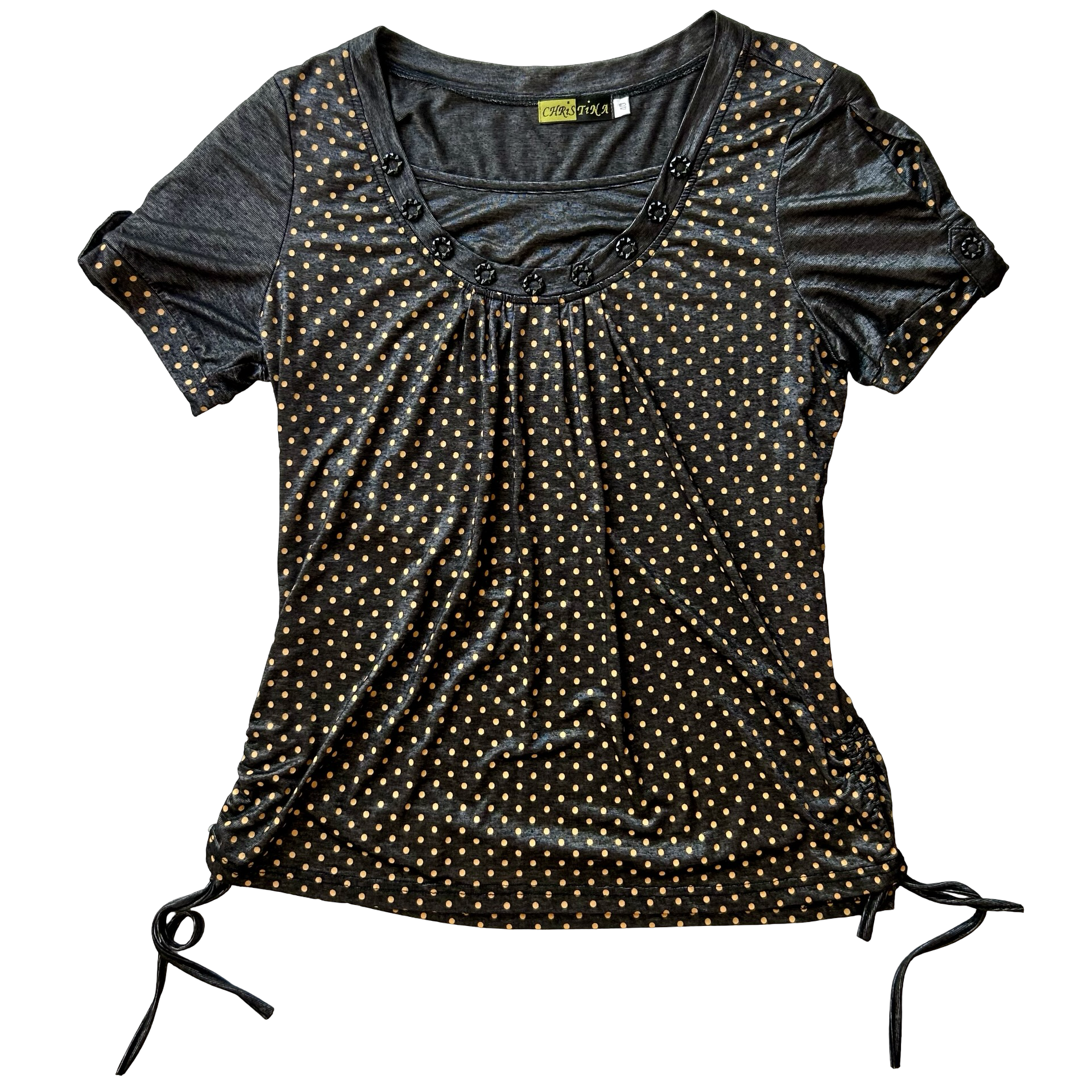 Polka dot top ✮ Size XL