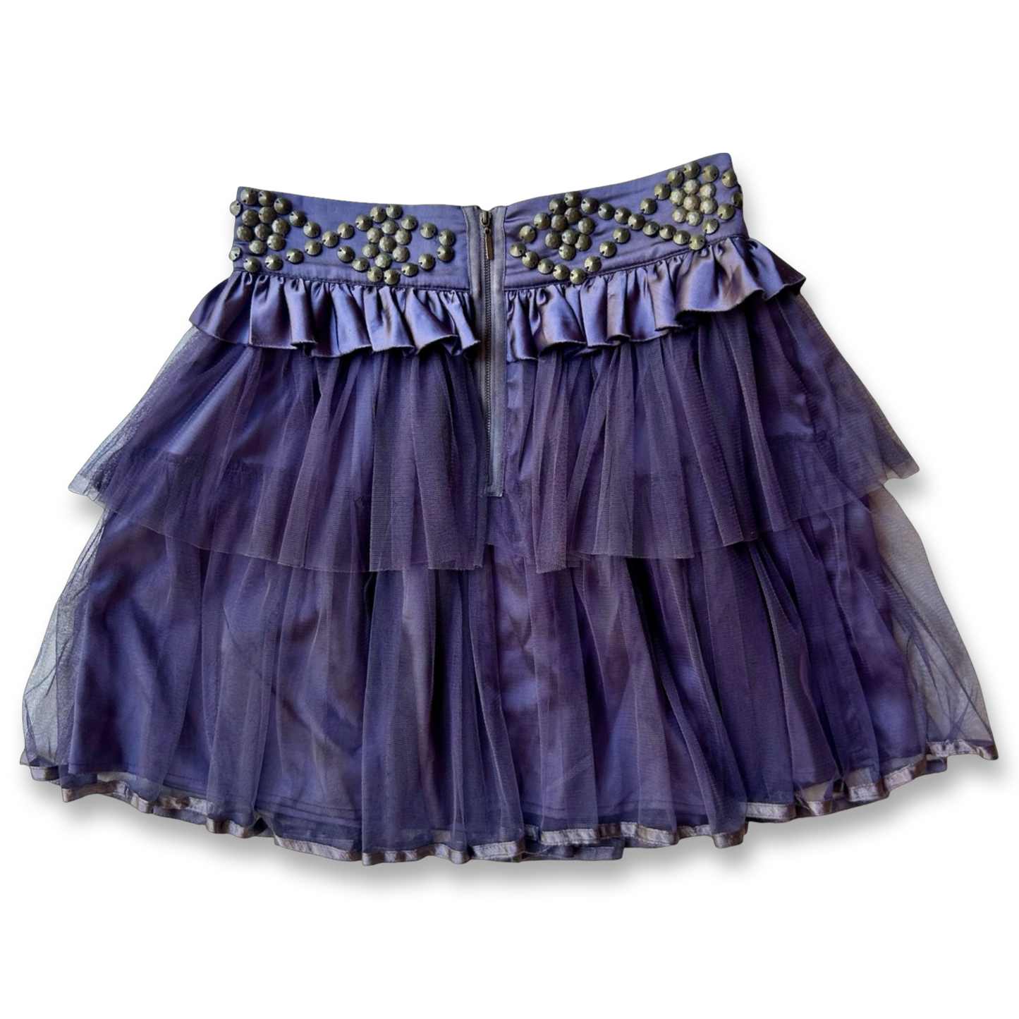 Purple Studded Tulle Skirt ✮ Size 10