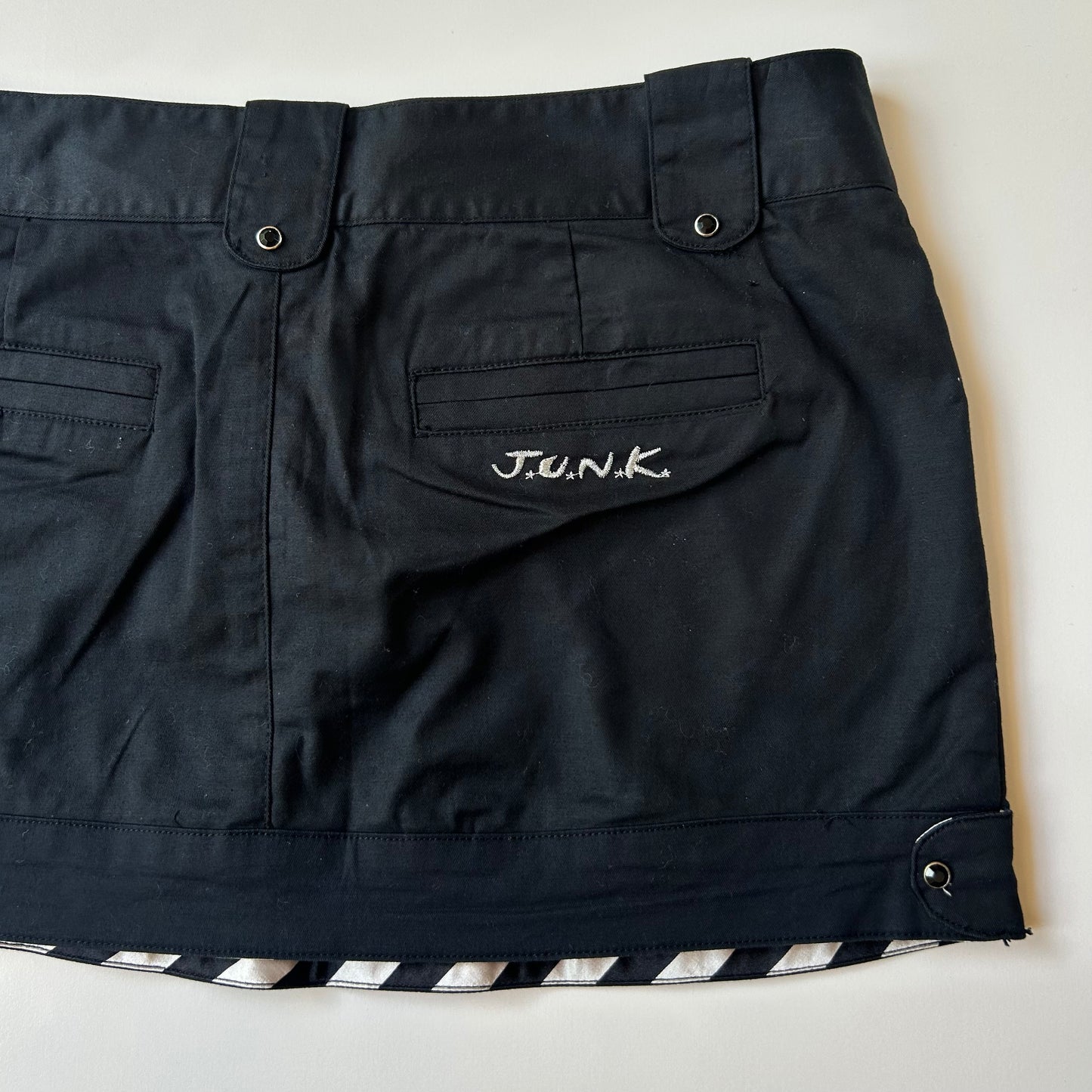 Y2K black micro mini skirt ✮ Size 6/8