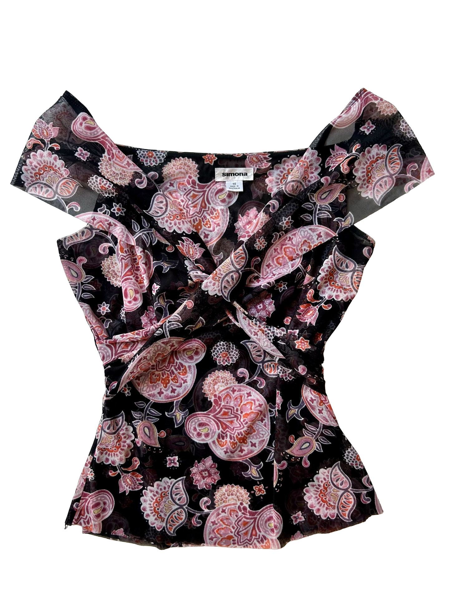 Mesh Paisley Top ✮ Size 14