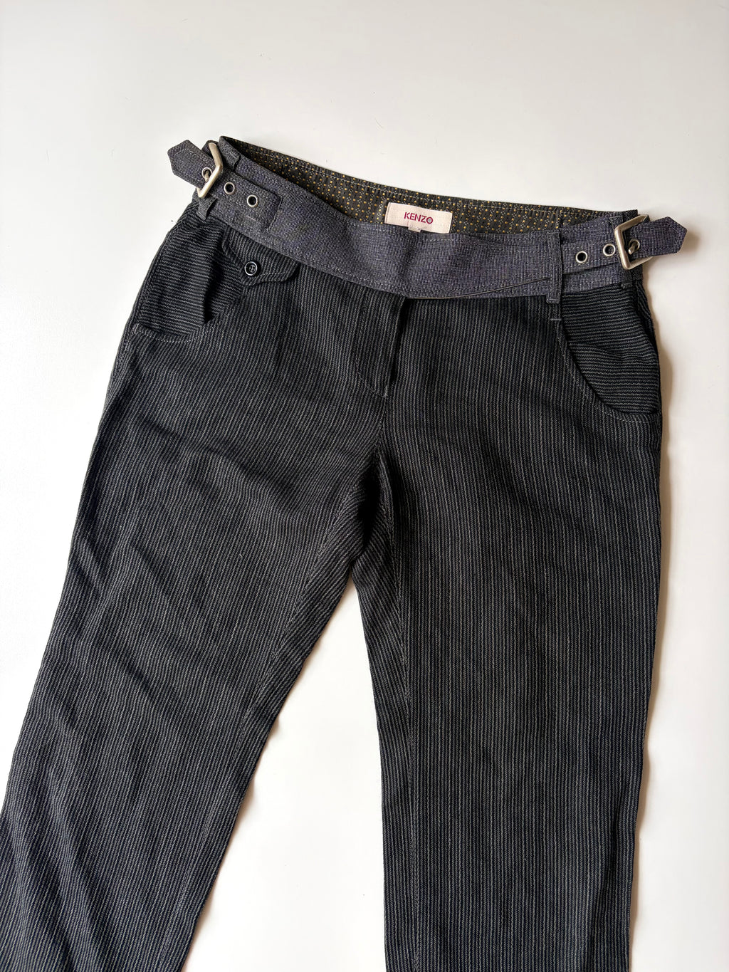 Kenzo Pinstripe Lowrise Pants ✮ Size 38