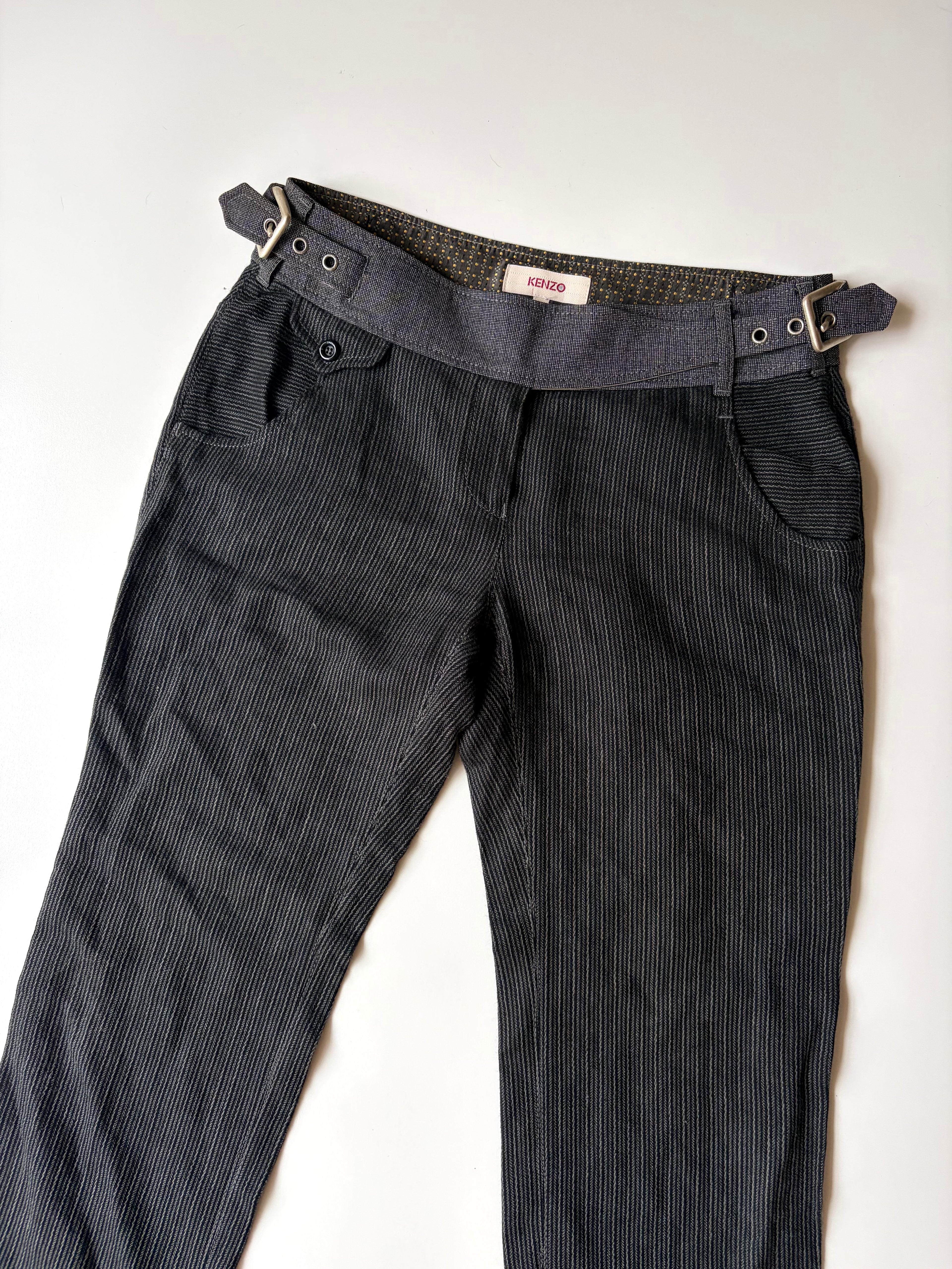 Kenzo Pinstripe Lowrise Pants ✮ Size 38