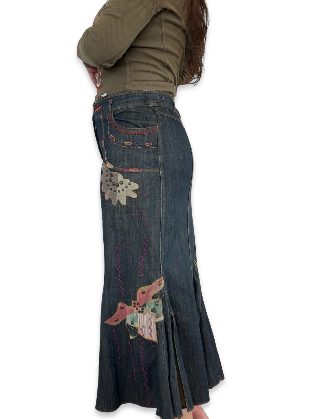 Didier Parakian Denim Skirt ✮ Size 12*