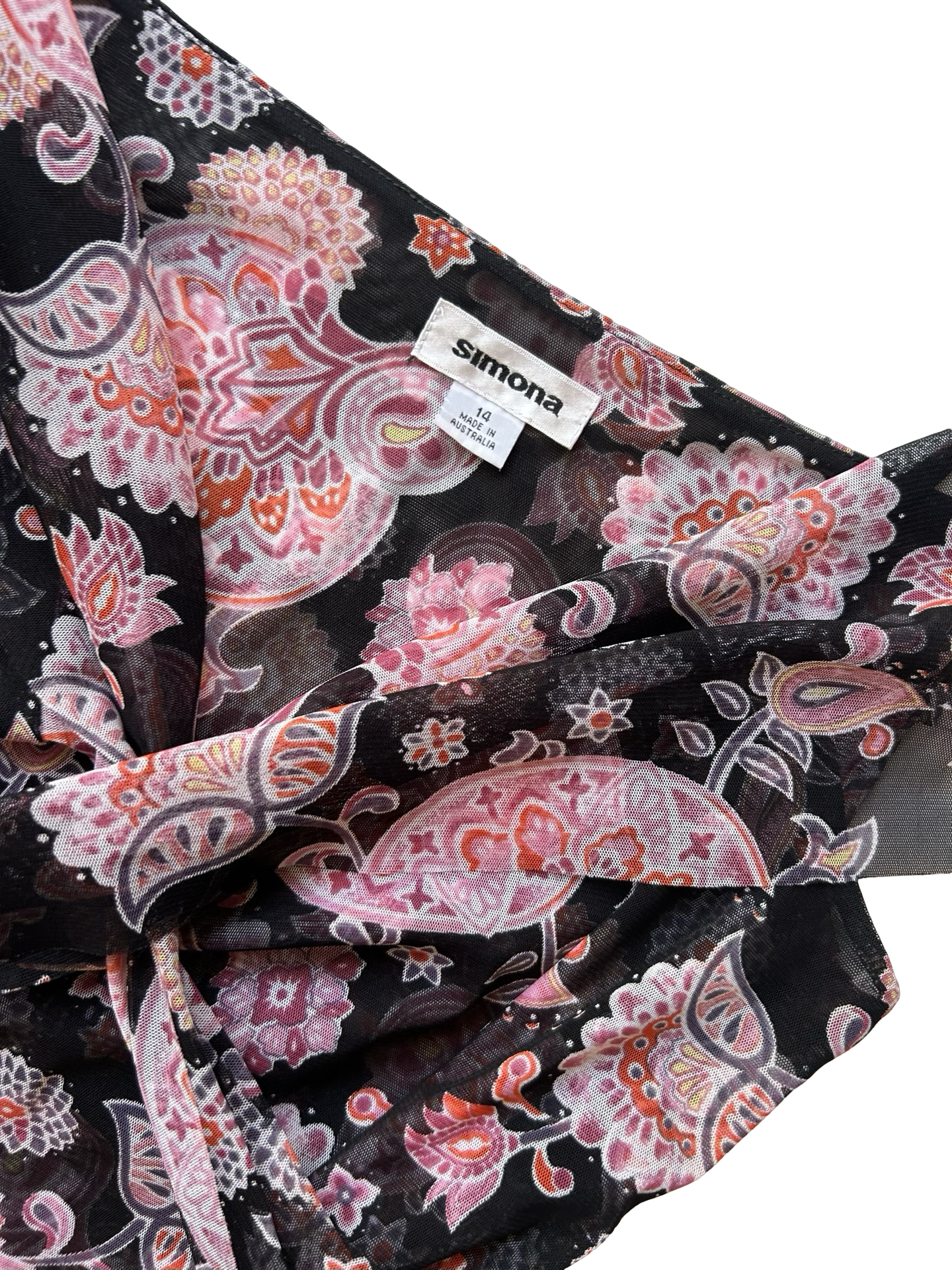 Mesh Paisley Top ✮ Size 14