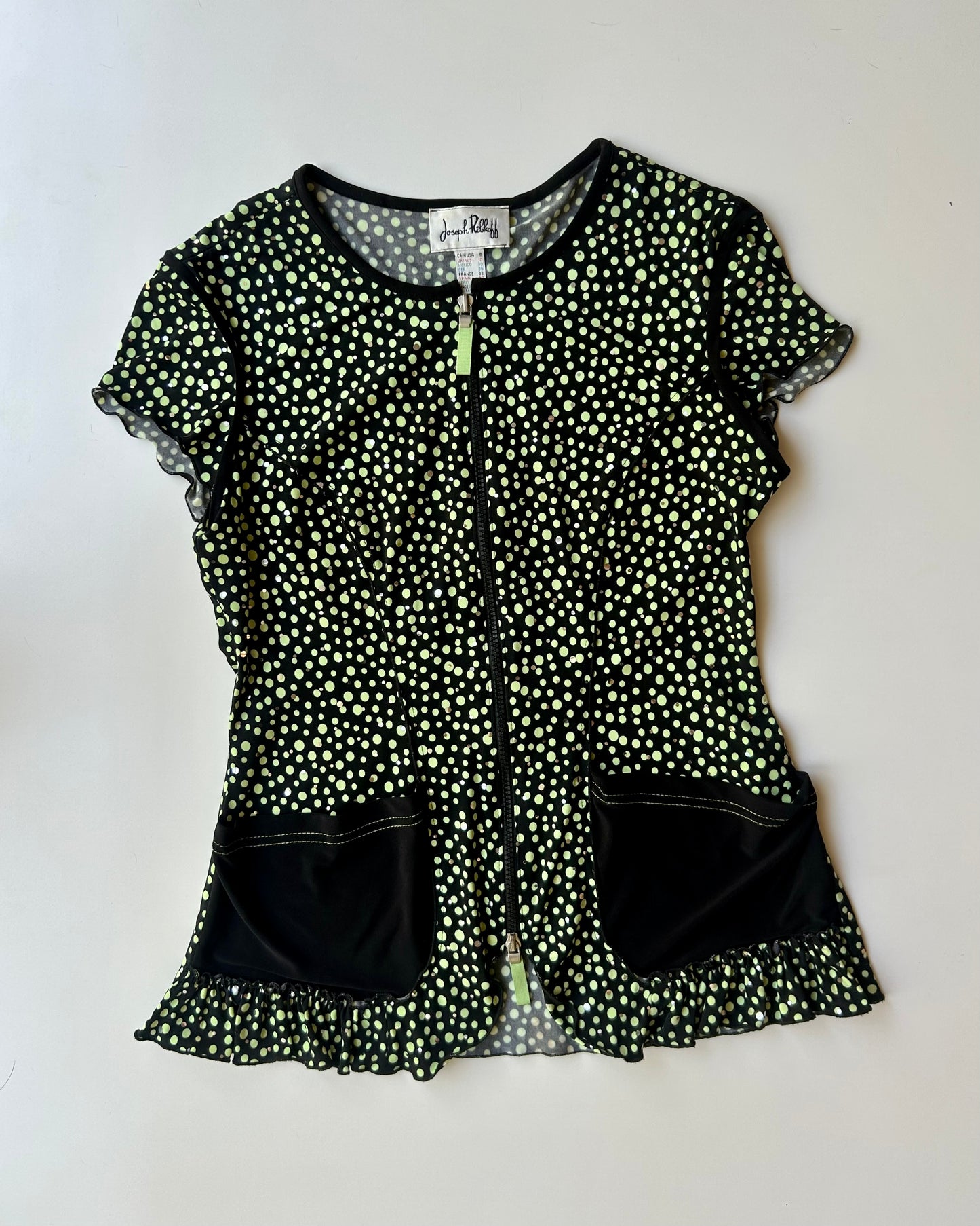 RARE Joseph Ribkoff Double Zip Top ✮ Size 10