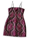 2000s baroque print mini dress ✮ Size 6