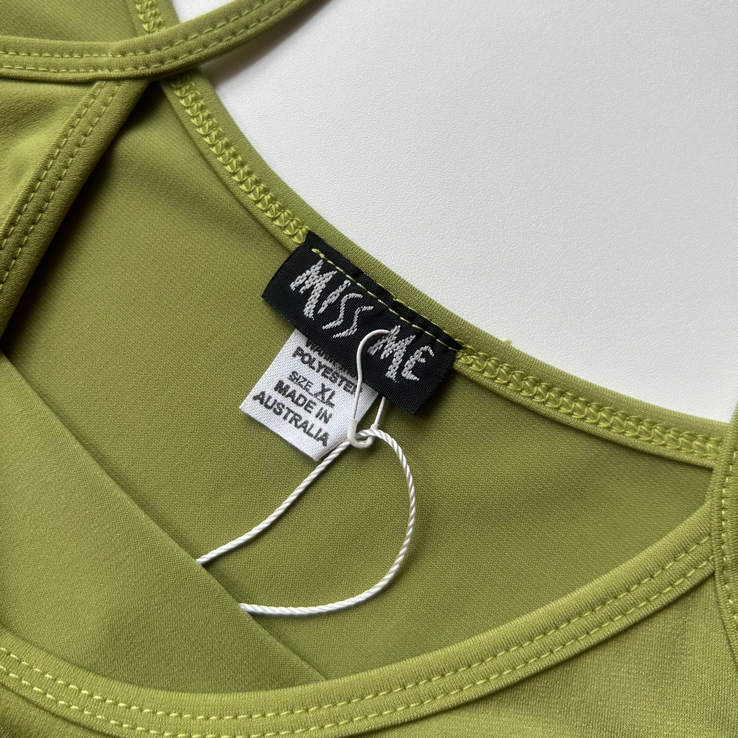 Deadstock Green 'Miss Me' Singlet ✮ Size XL