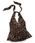 2000s Leopard Print Halter Top ✮ Size M