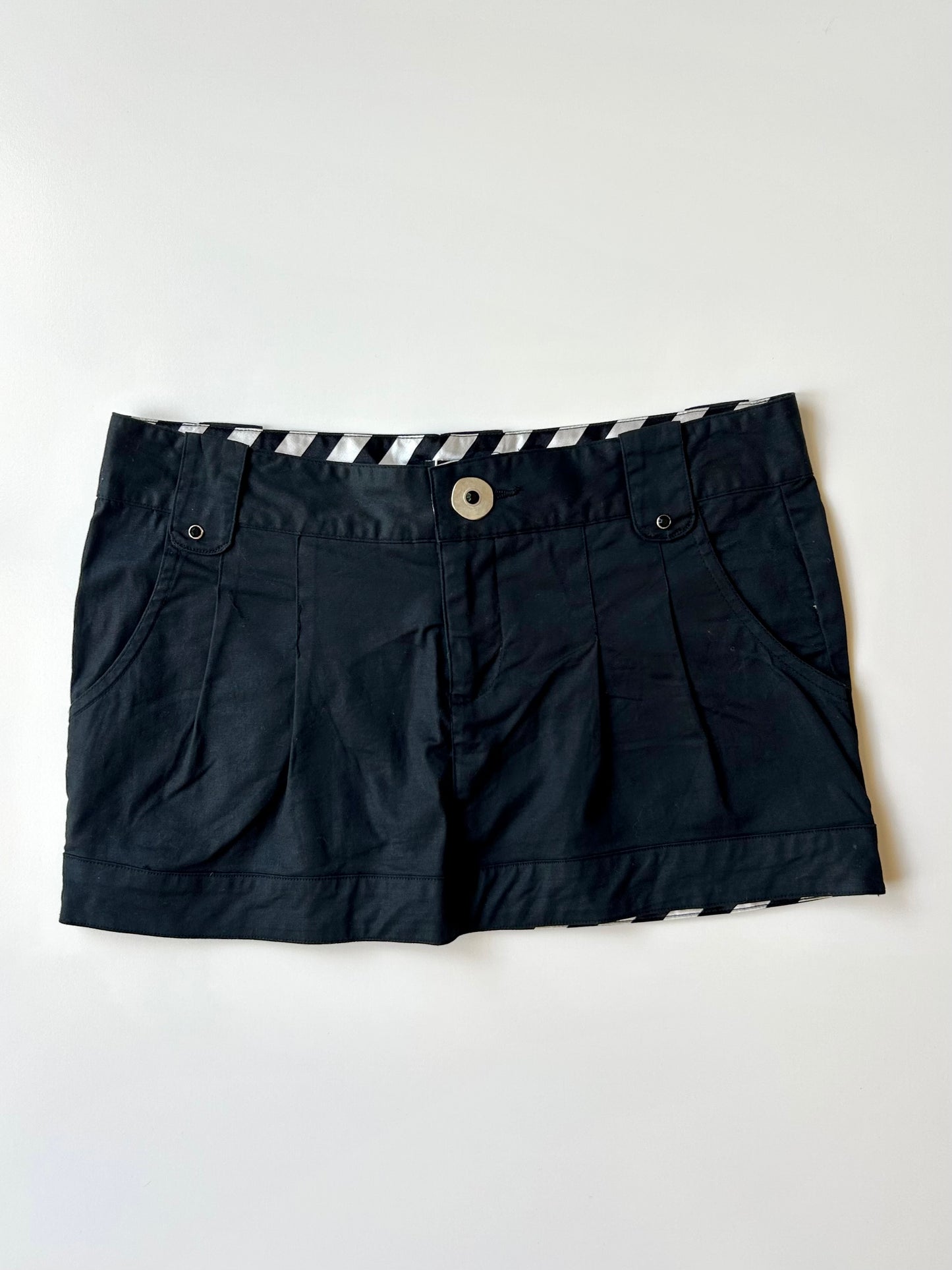 Y2K black micro mini skirt ✮ Size 6/8