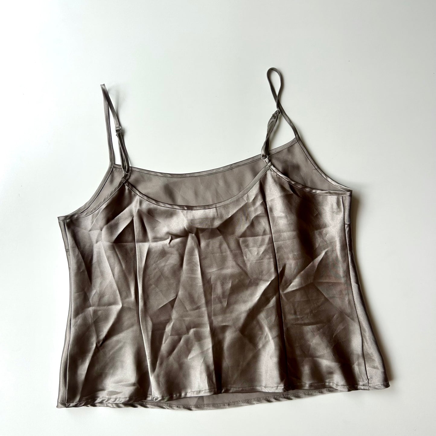 Grey Satin Cami ✮ Size 14