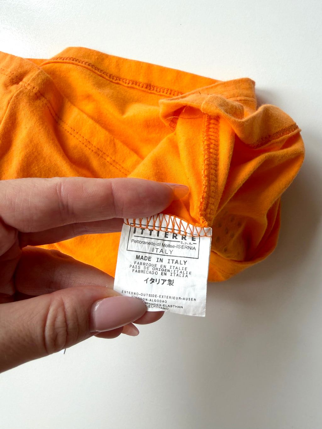 D&G Orange Rhinestone Logo Tank ✮ Size M