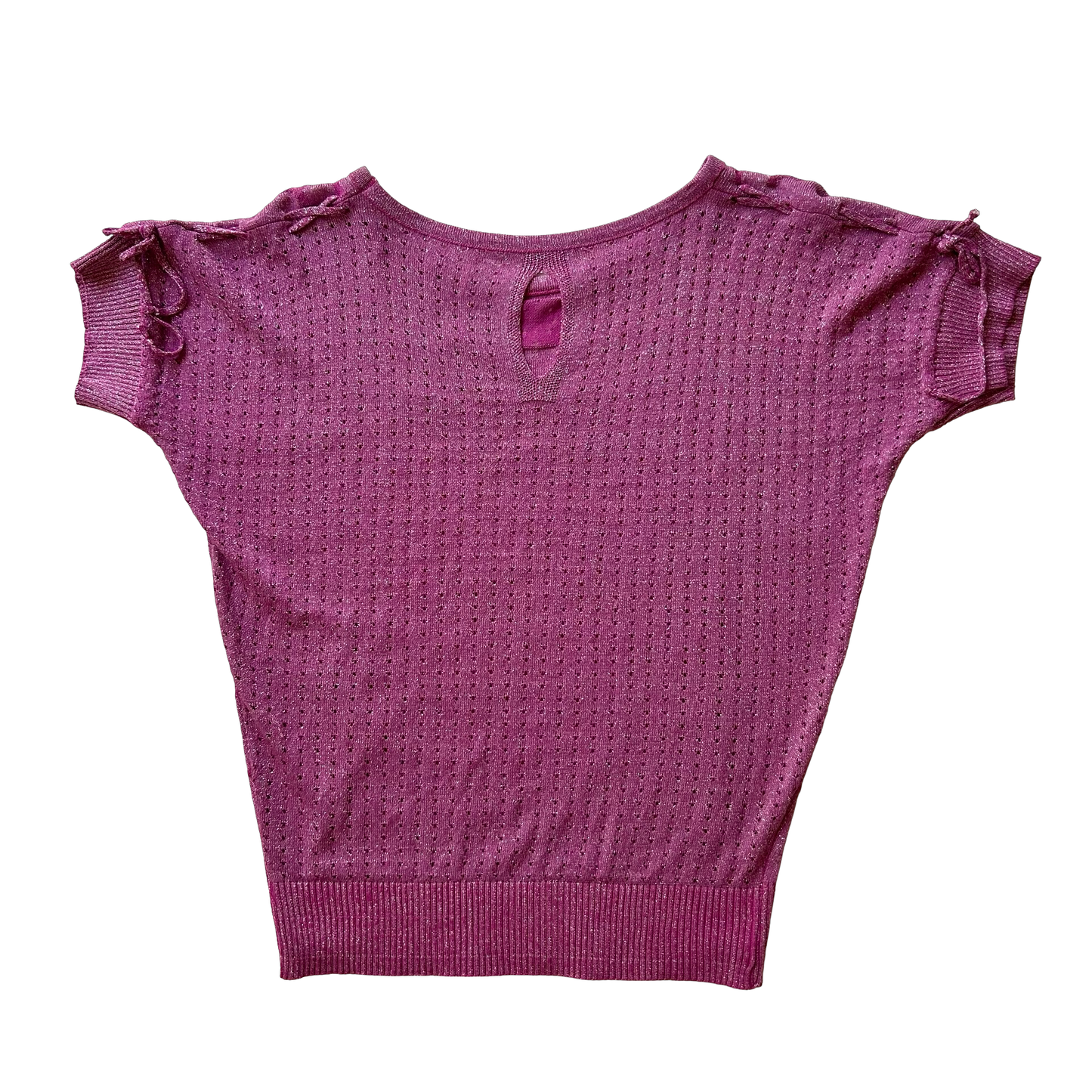 Fuchsia Glitter Knit Top ✮ Size M