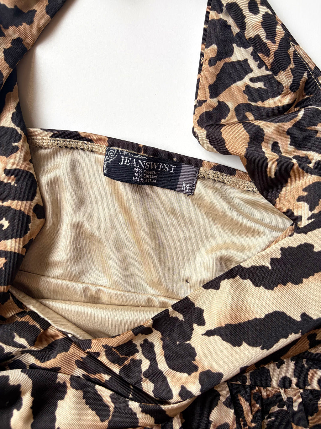 2000s Leopard Print Halter Top ✮ Size M