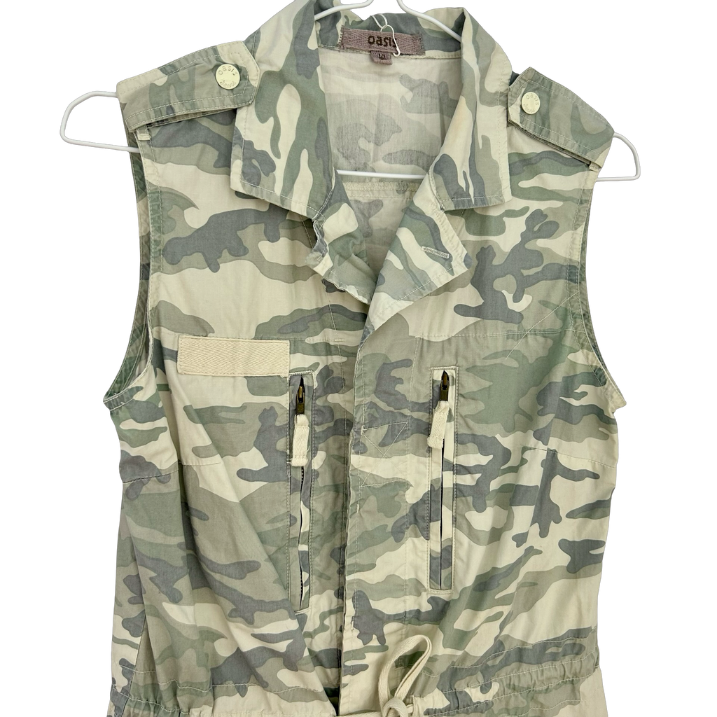 Y2K Camo Cargo Dress ✮ Size 10