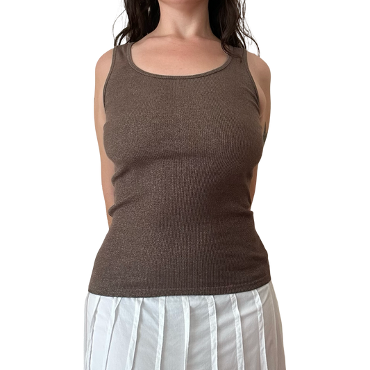 Bronze Glitter Tank Top ✮ Size M