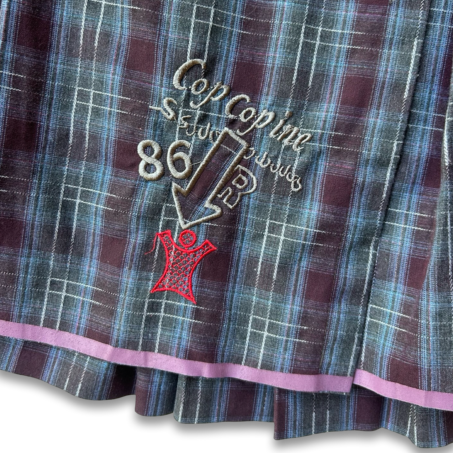 Cop Copine Plaid Pleated Skirt ✮ Size 10-12