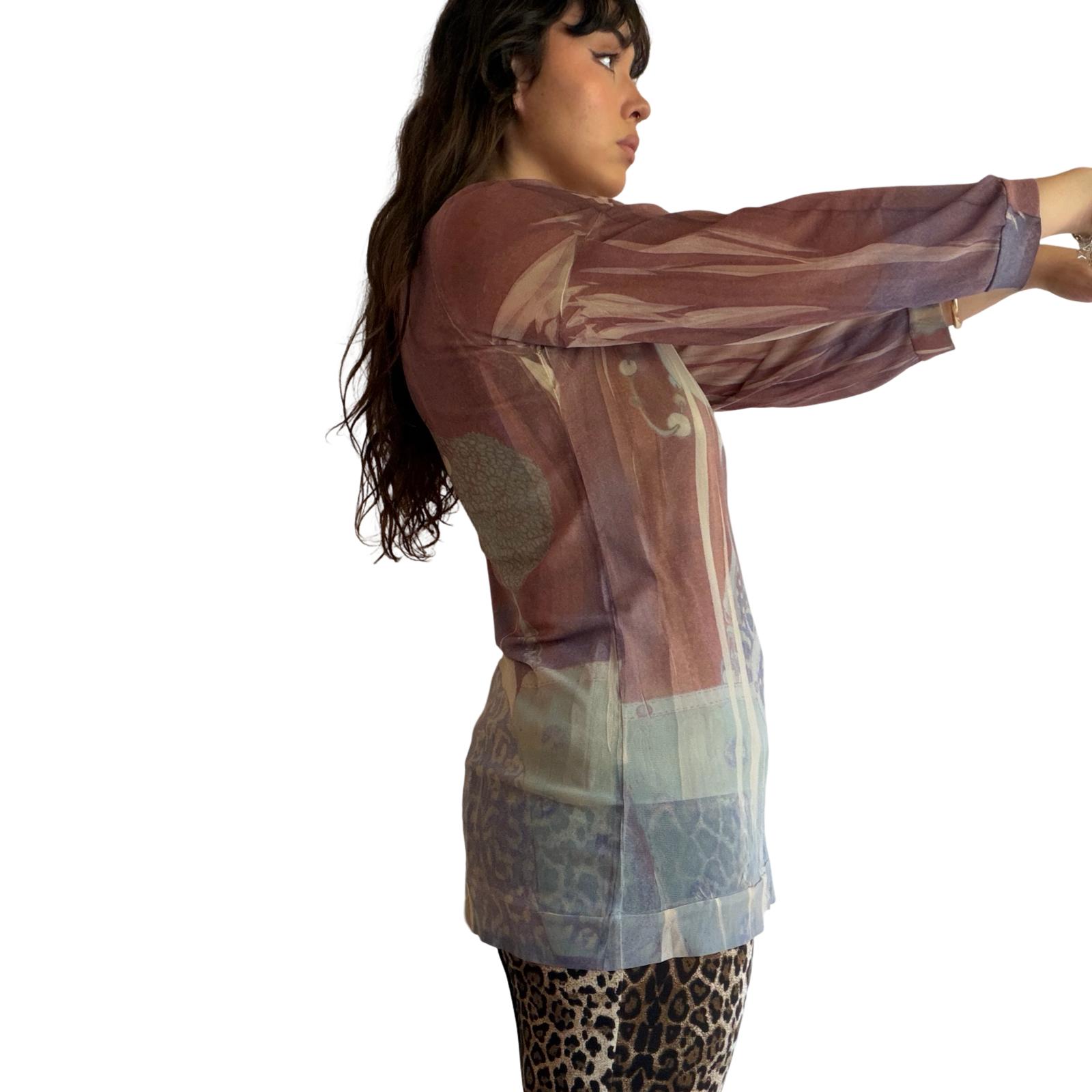 Rare Italian 90s Graphic Top ✮ Size L