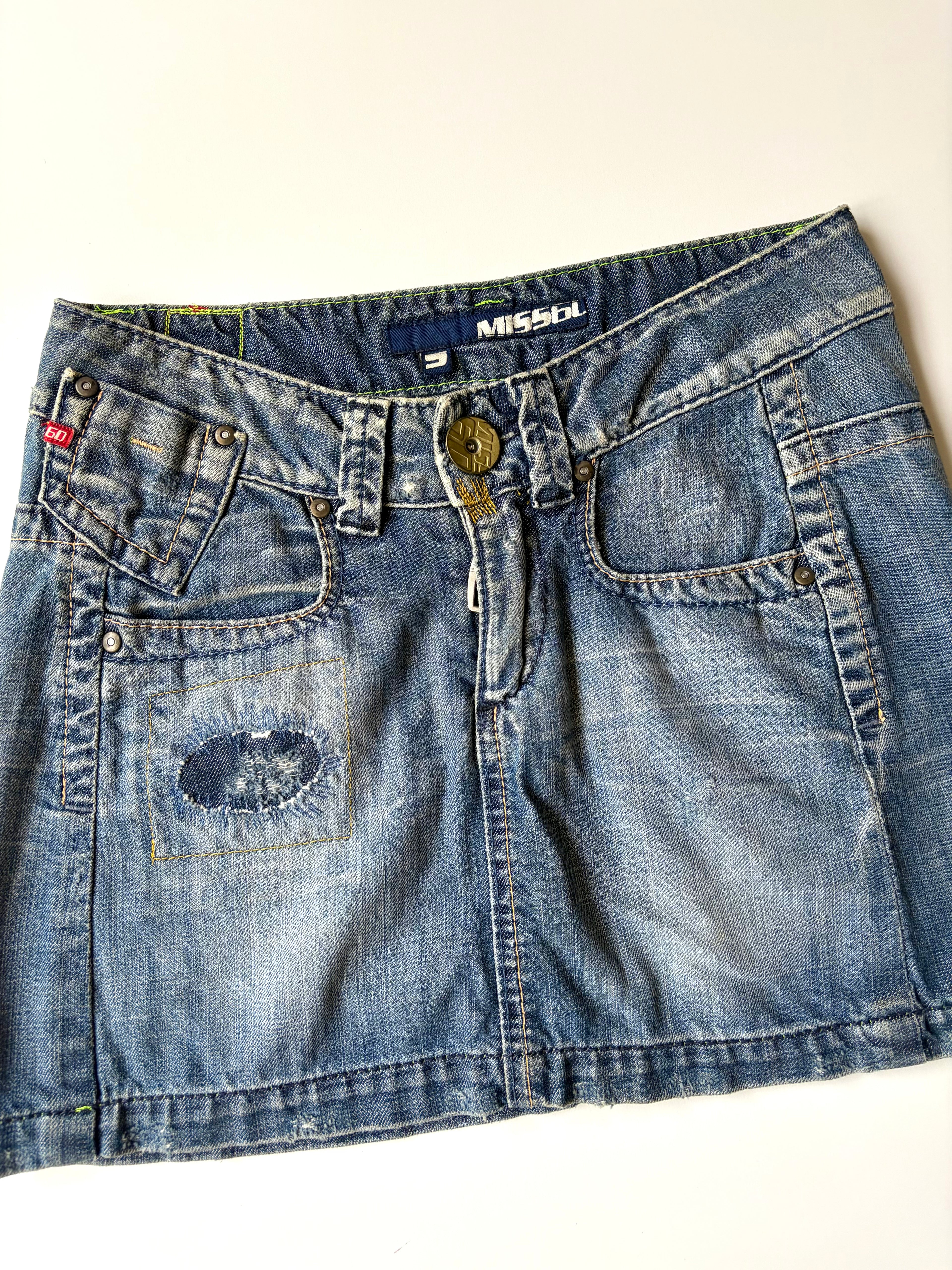 Miss Sixty Denim Mini Skirt ✮ Size S