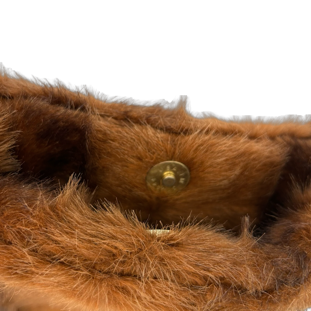 Faux fur handbag