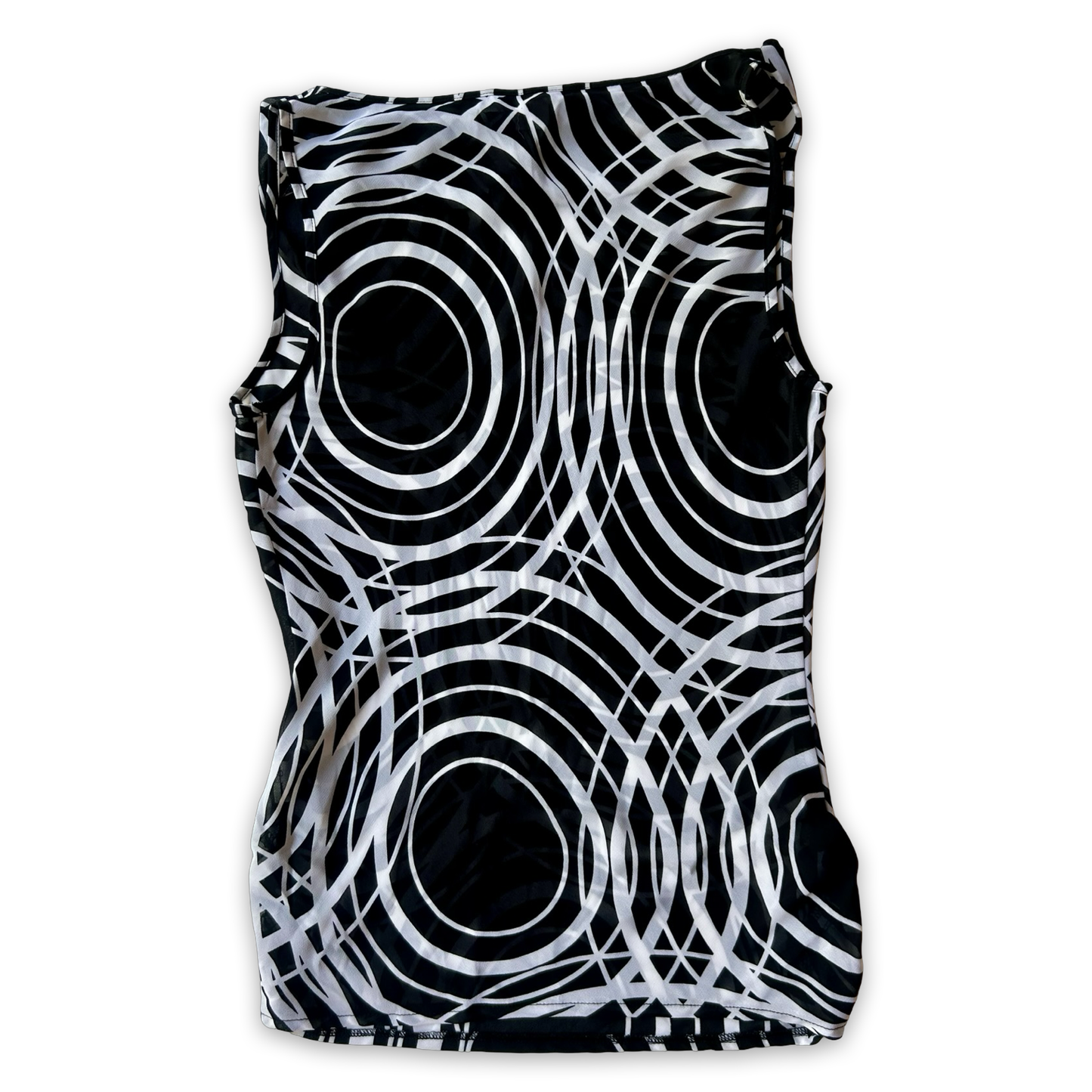 Sheer geometric top ✮ Size 10