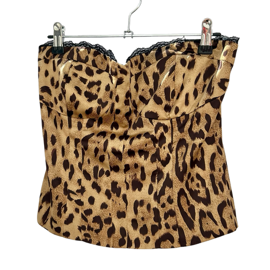Leopard Print Corset Top ✮ Size 10