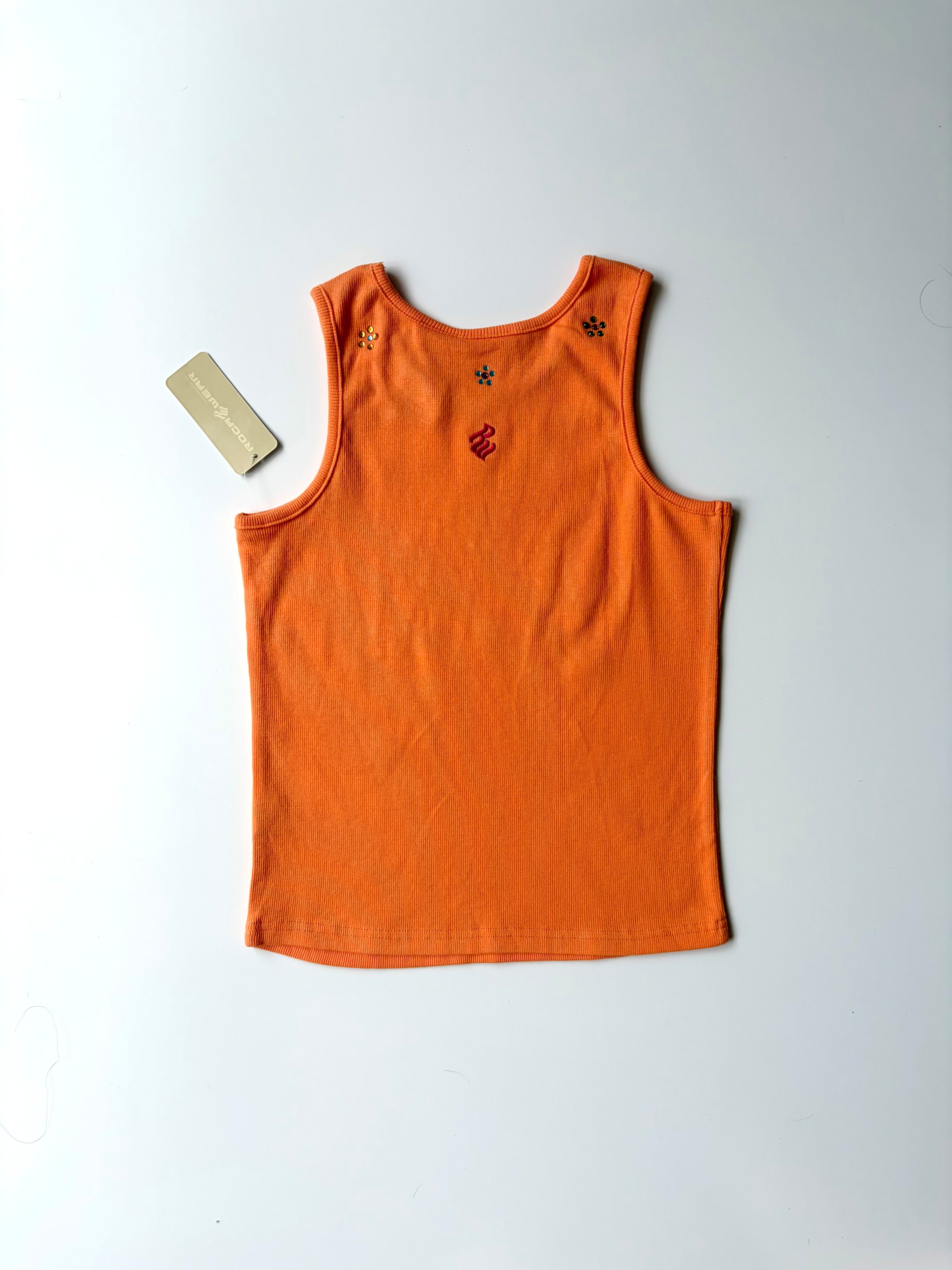 Deadstock Y2K Rockawear Bedazzled Tank Top ✮ Size 8-10