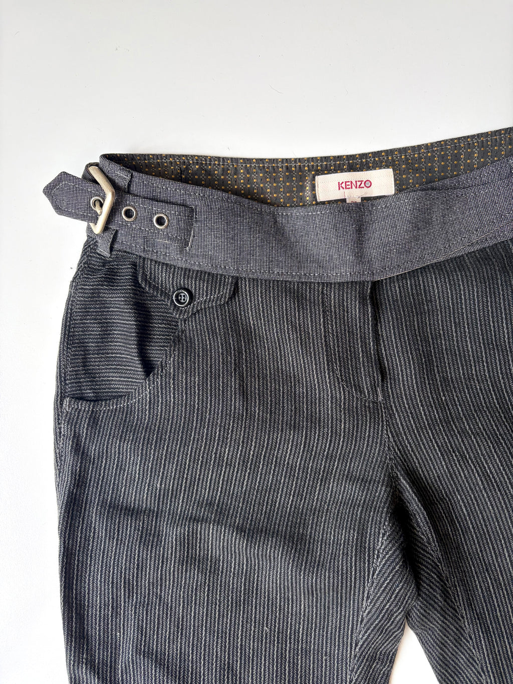 Kenzo Pinstripe Lowrise Pants ✮ Size 38