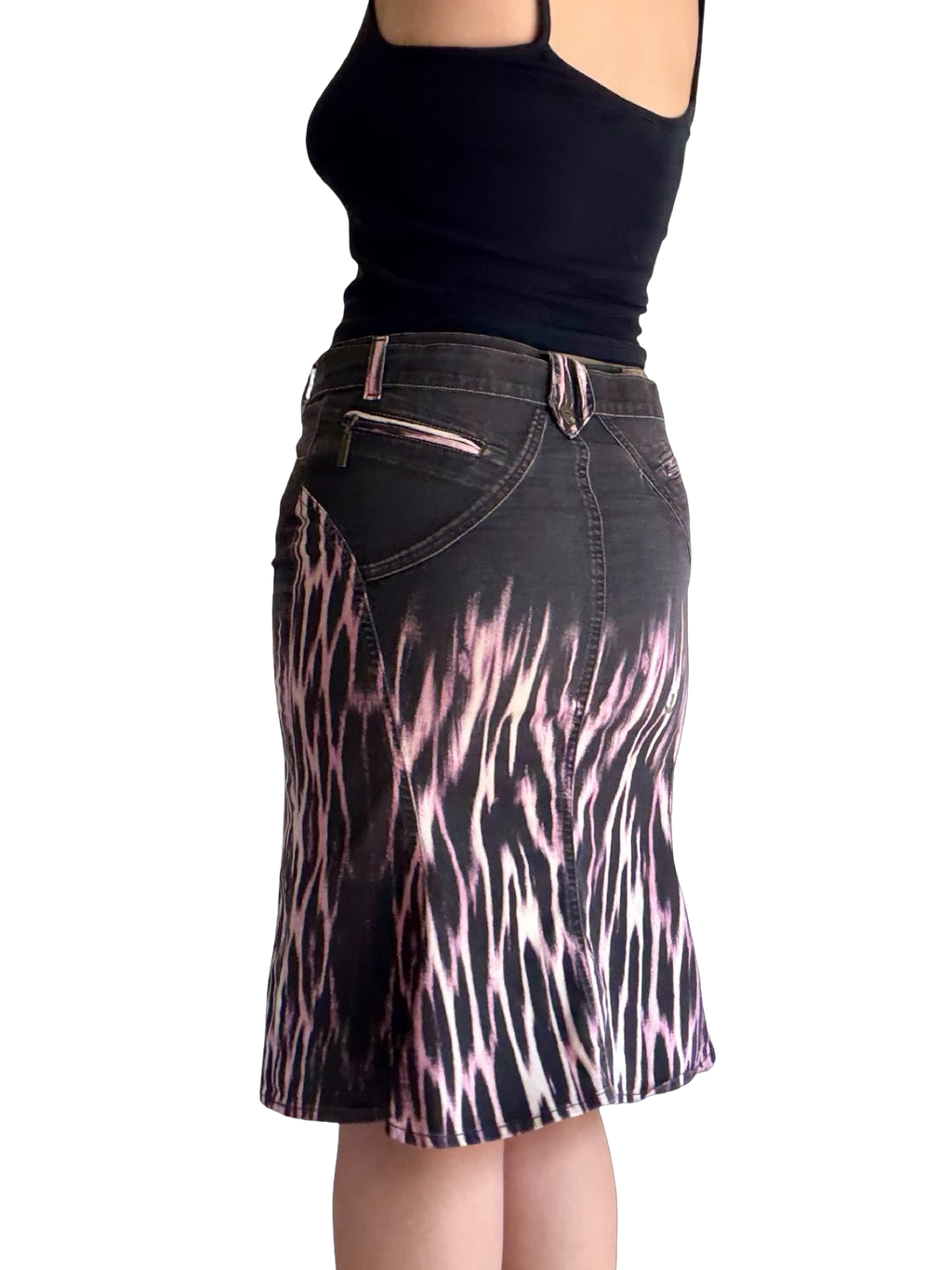 Just Cavalli Denim Midi Skirt  ✮ Size L*