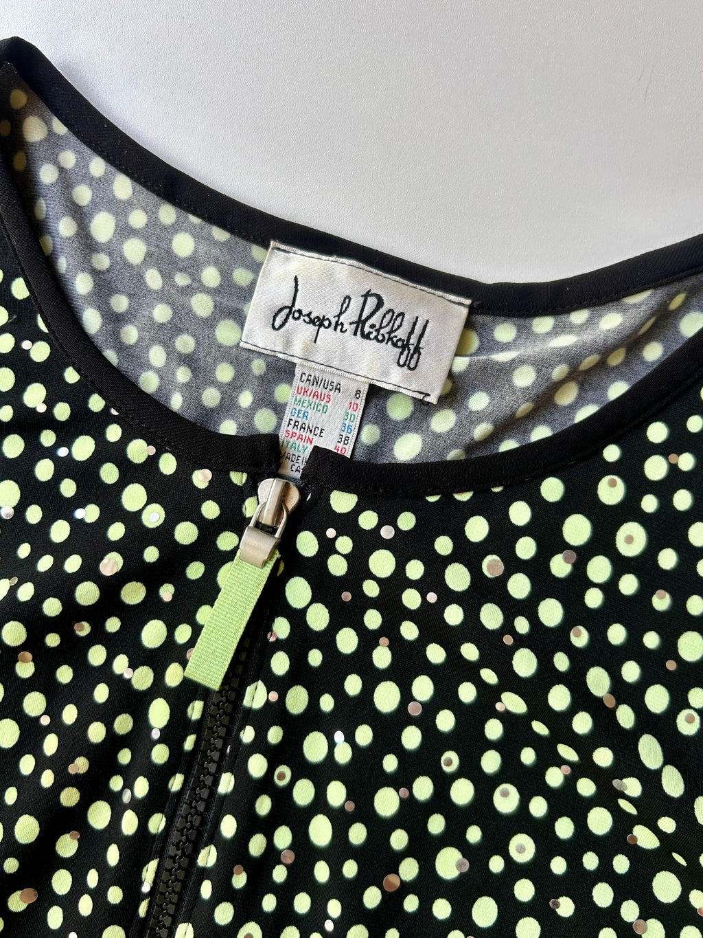 Joseph Ribkoff Double Zip Top ✮ Size 10