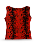90s Red Tiger Print Sleeveless Top ✮ Size M