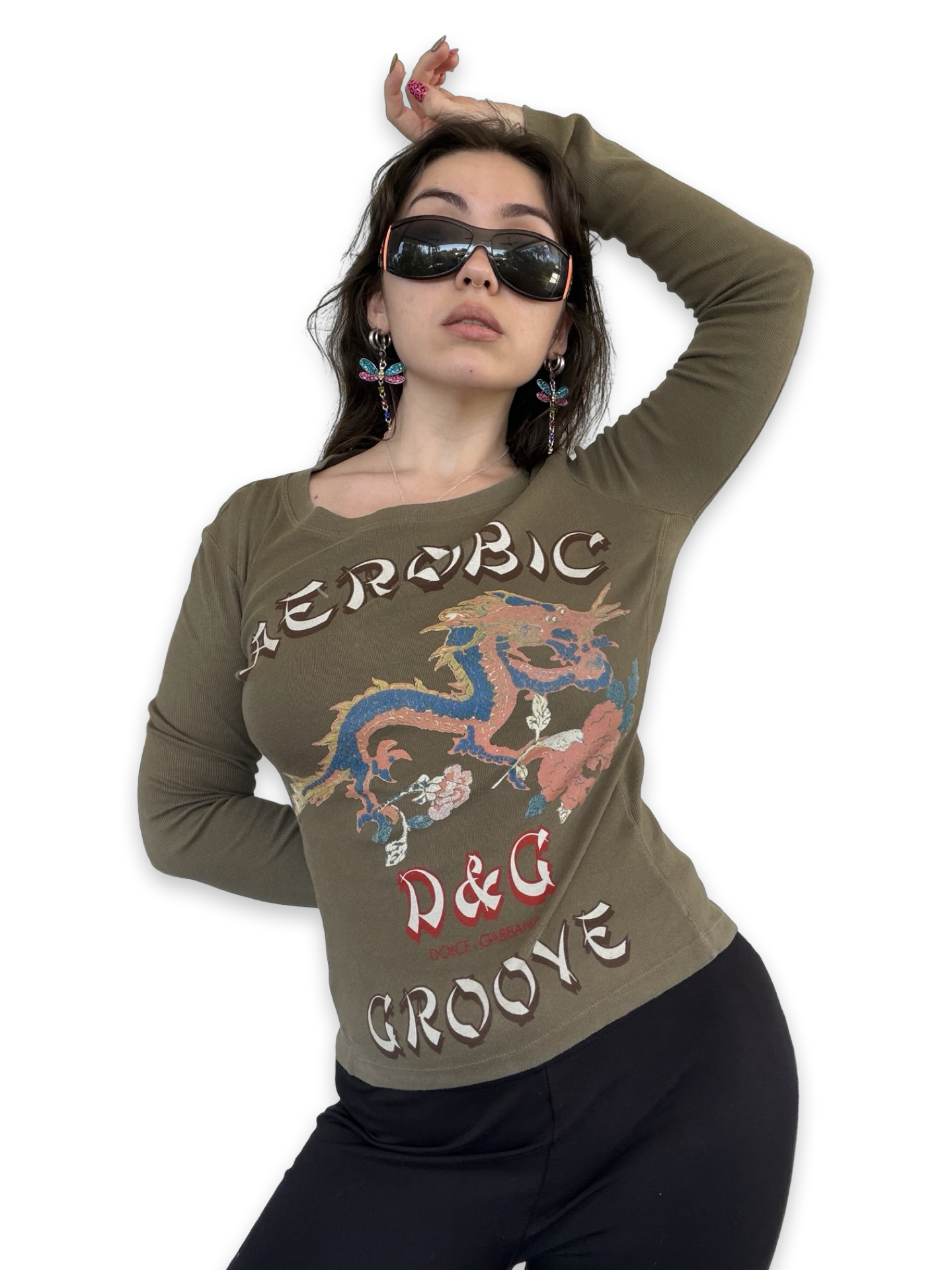 RARE Dolce & Gabbana 'Aerobic Groove' Top ✮ Size S-M*