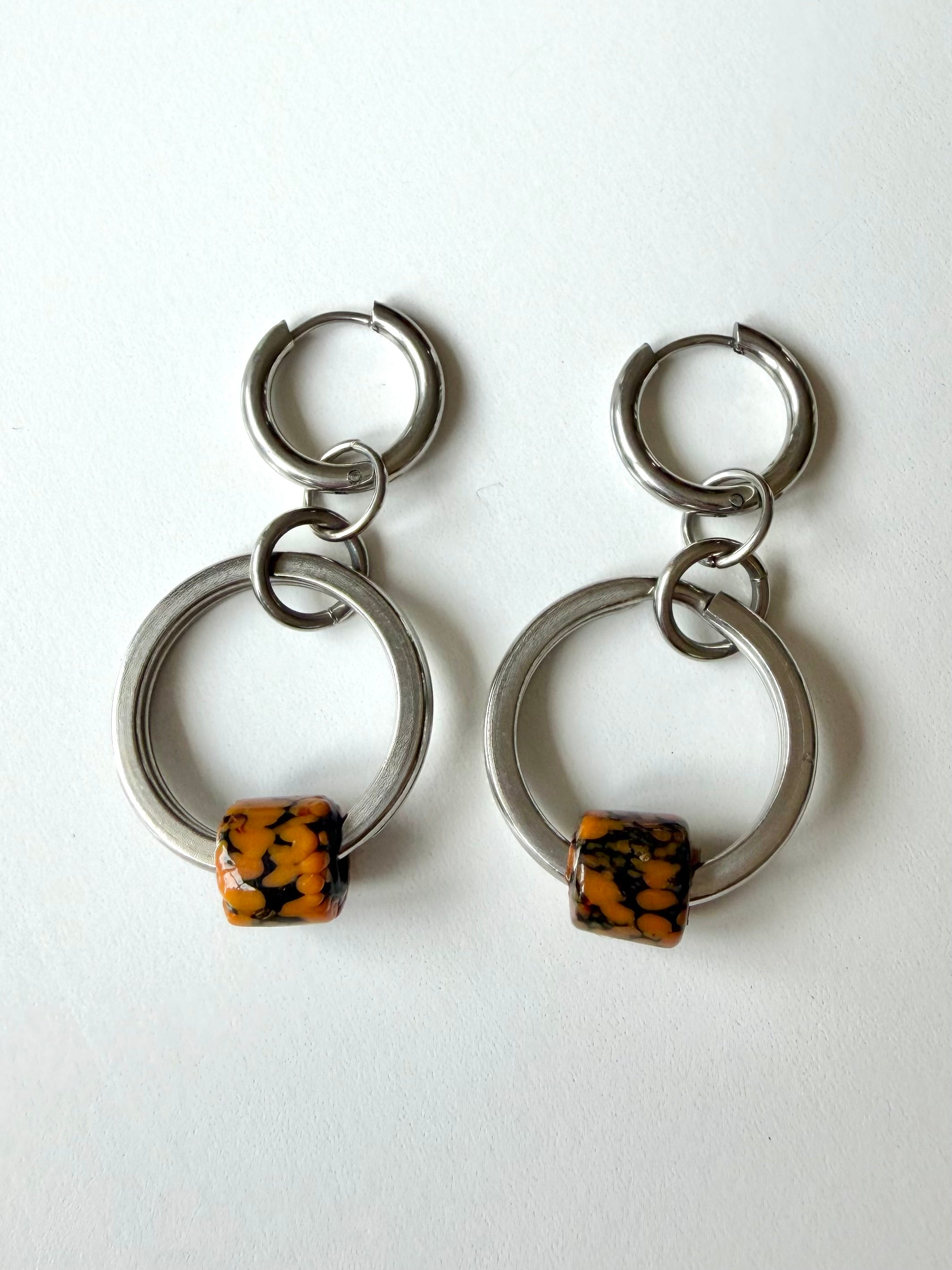 Keyring Huggie Earrings