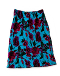 Turquoise Floral Midi Skirt ✮ Size M