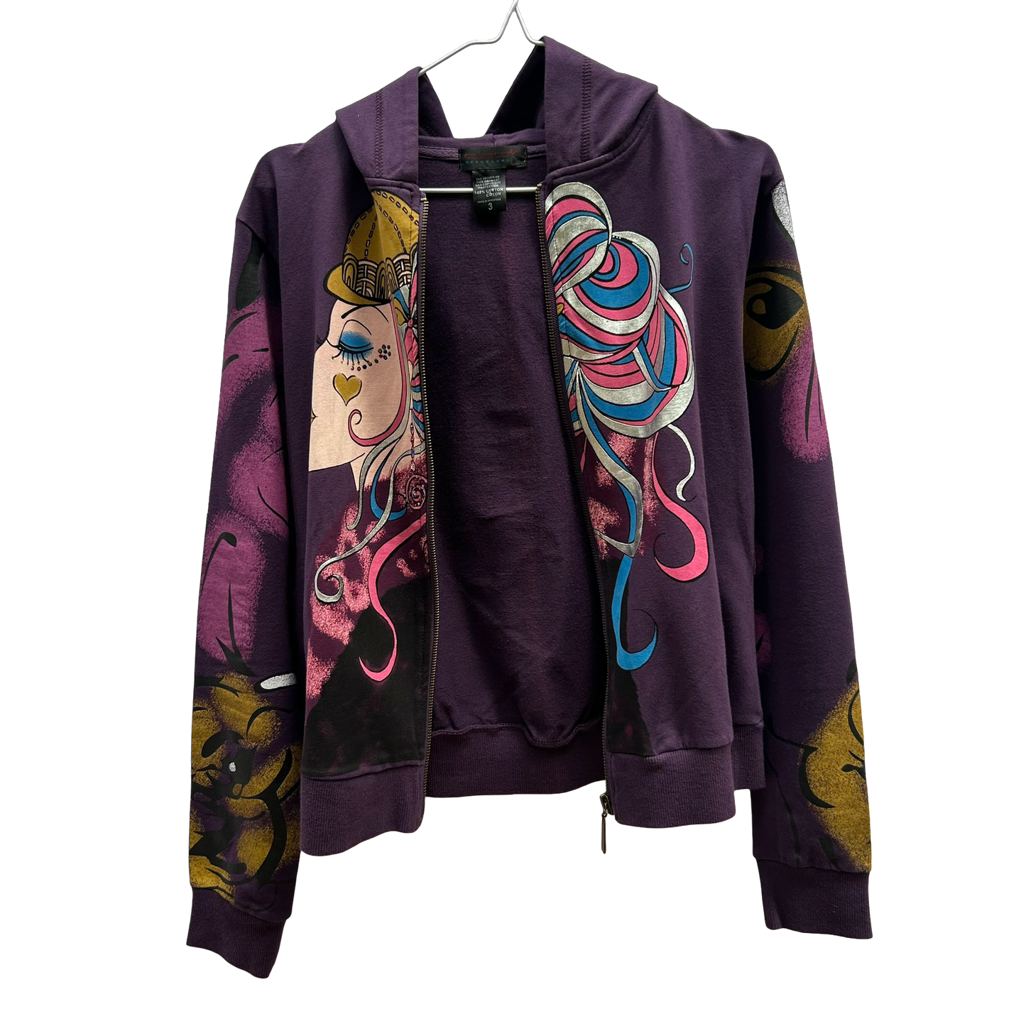 RARE Custo Barcelona Graphic Hoodie  ✮ Size 3