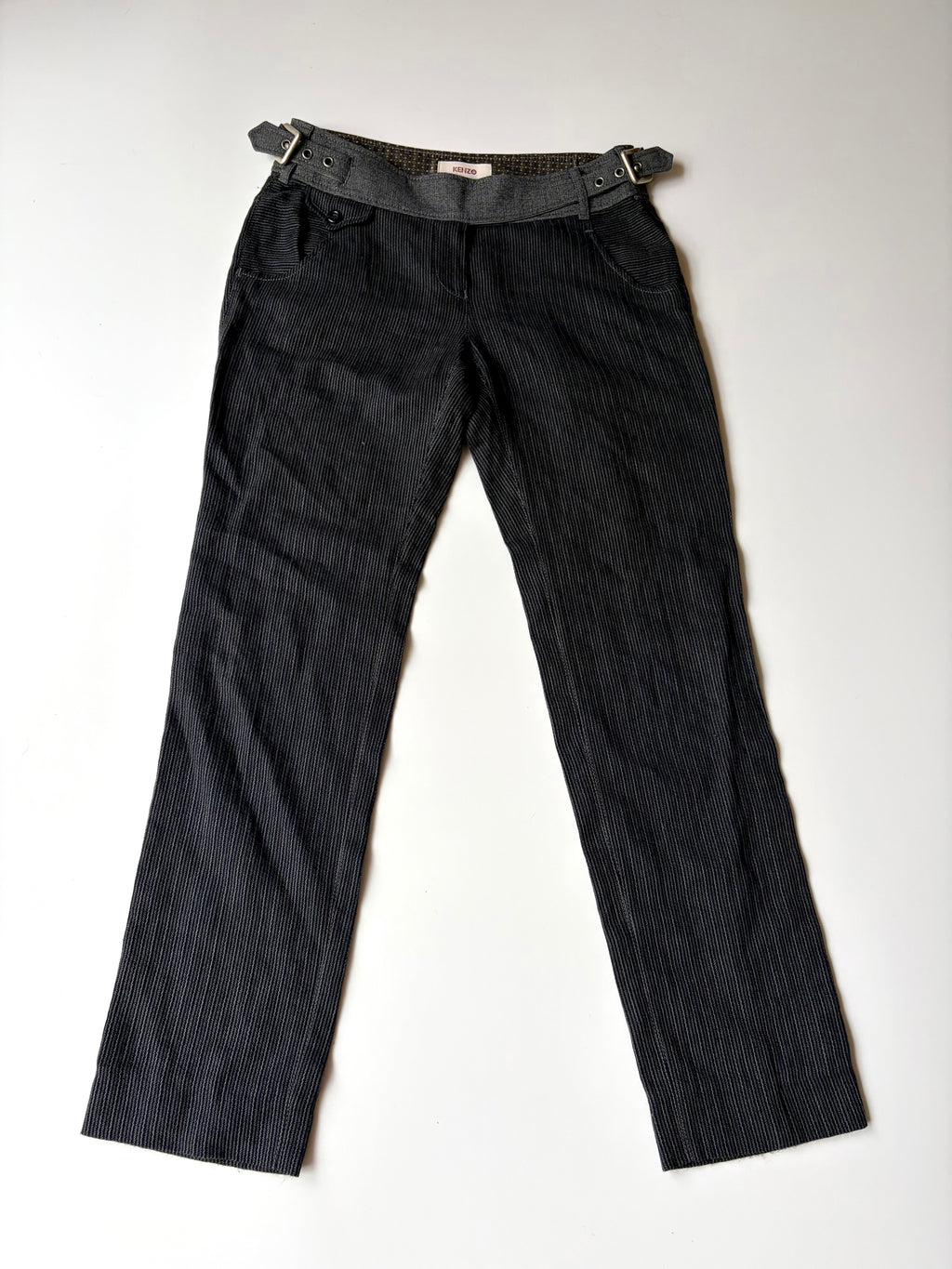 Kenzo Pinstripe Lowrise Pants ✮ Size 38