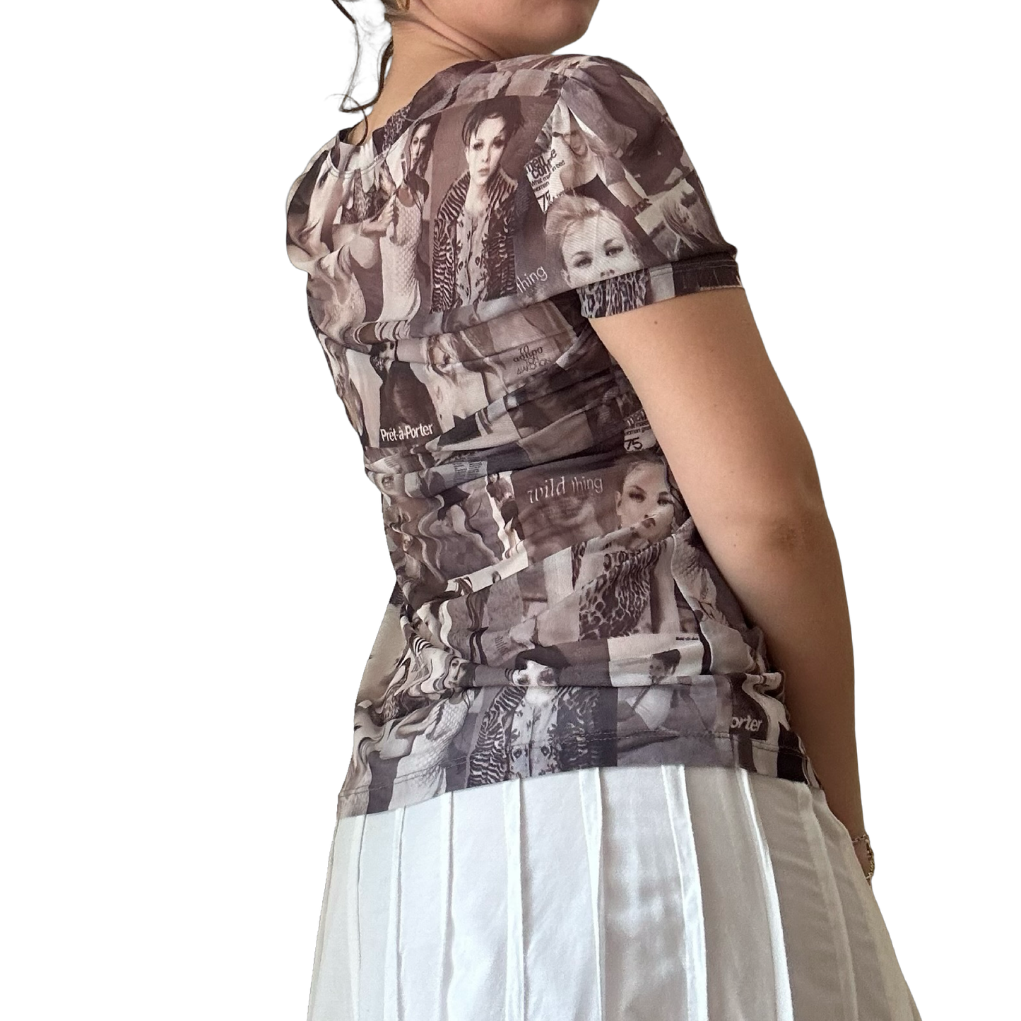 90s Graphic Mesh Tee ✮ Size 14