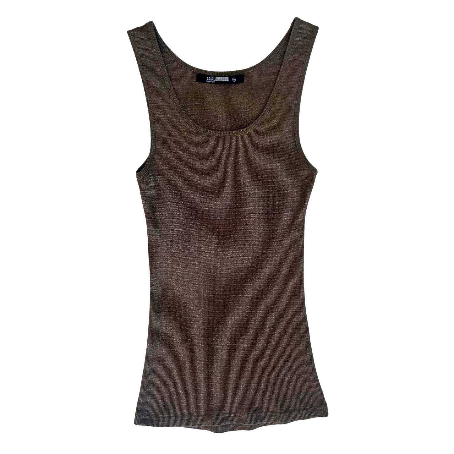 Bronze Glitter Tank Top ✮ Size M